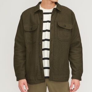 Everlane The Renew Fleece Lined Heavyweight Overshirt Jacket Size Medium